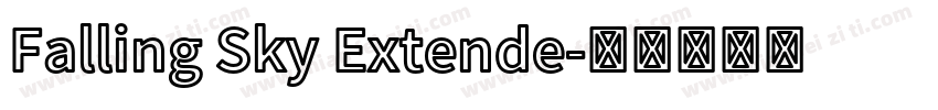 Falling Sky Extende字体转换